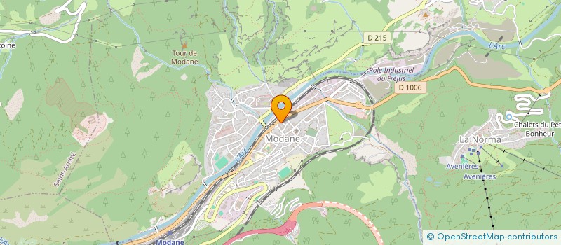 localisation de l'entreprise MADAME AUDREY BOURRIEN  MODANE