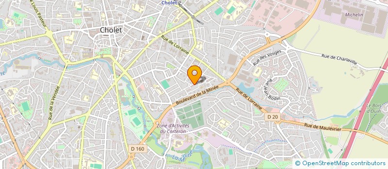 localisation de l'entreprise MADAME AUDREY BOURSIER à CHOLET