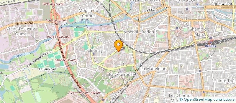 localisation de l'entreprise MADAME AUDREY BOUYON  RENNES