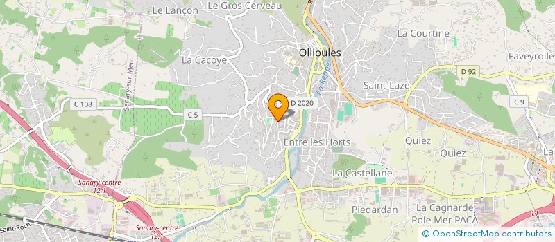 localisation de l'entreprise MADAME AUDREY BOVRY à OLLIOULES