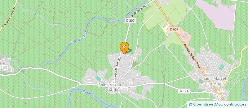 localisation de l'entreprise MADAME AUDREY BOYER  SAINT NAZAIRE D'AUDE