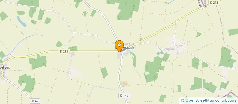 localisation de l'entreprise MADAME AUDREY BREUIL  MONTOLIVET