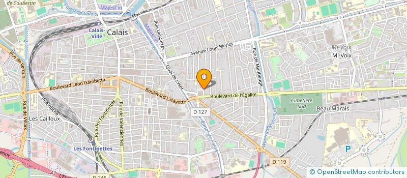 localisation de l'entreprise MADAME AUDREY BRIEZ  CALAIS