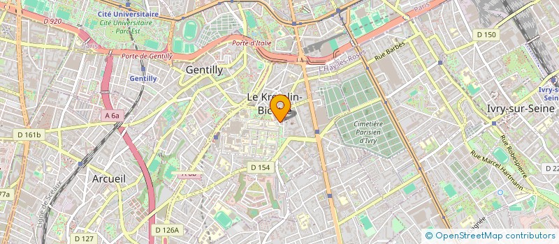 localisation de l'entreprise MADAME AUDREY BRIOT  LE KREMLIN-BICETRE