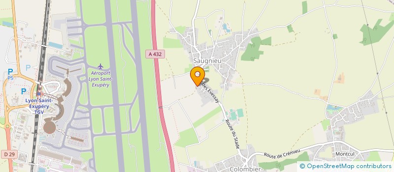 localisation de l'entreprise MADAME AUDREY BRISSAUD  COLOMBIER-SAUGNIEU