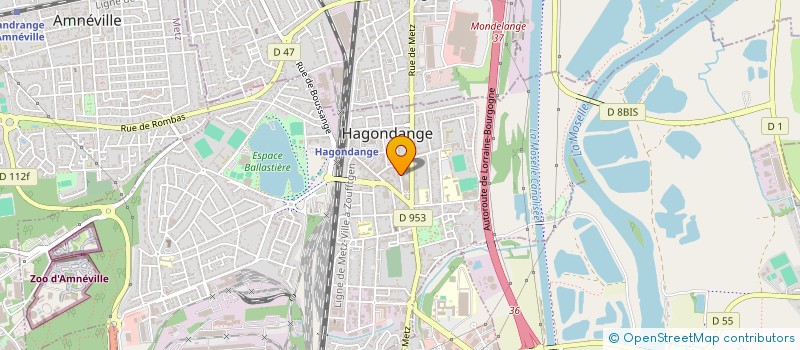 localisation de l'entreprise MADAME AUDREY BRUCKER  HAGONDANGE