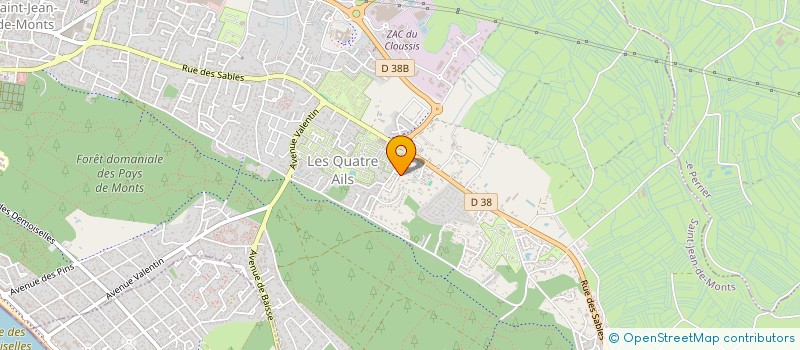 localisation de l'entreprise MADAME AUDREY BUCHOU  SAINT-JEAN-DE-MONTS