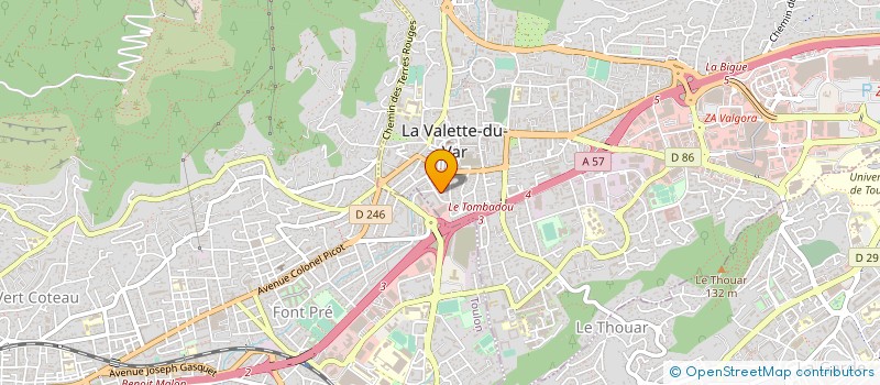 localisation de l'entreprise MADAME AUDREY BUI  LA VALETTE-DU-VAR