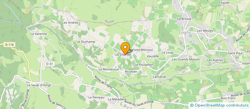 localisation de l'entreprise MADAME AUDREY BURNICHON  COGNY