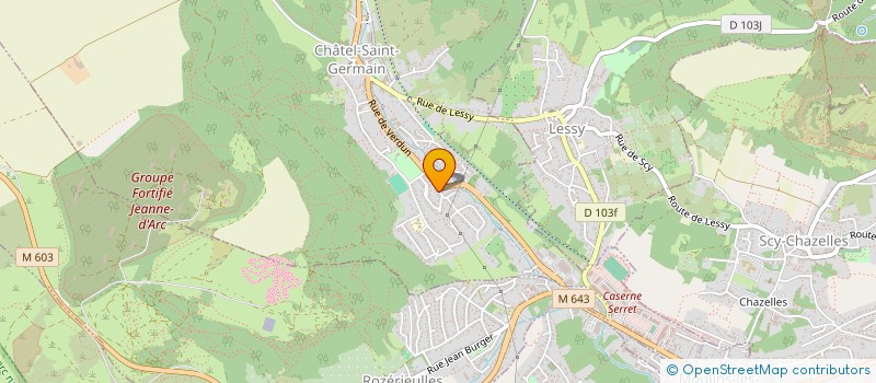 localisation de l'entreprise MADAME AUDREY CABORET à CHATEL-SAINT-GERMAIN