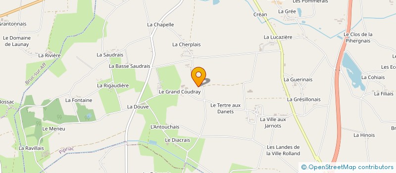 localisation de l'entreprise MADAME AUDREY CADORET  PIPRIAC