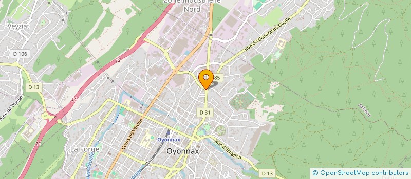localisation de l'entreprise MADAME AUDREY CAETANO à OYONNAX