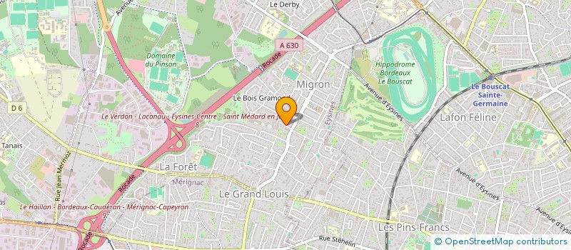 localisation de l'entreprise MADAME AUDREY CAI  EYSINES