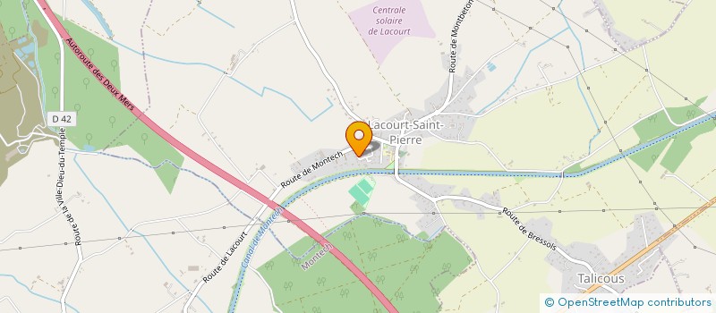 localisation de l'entreprise MADAME AUDREY CALLANT  LACOURT-SAINT-PIERRE