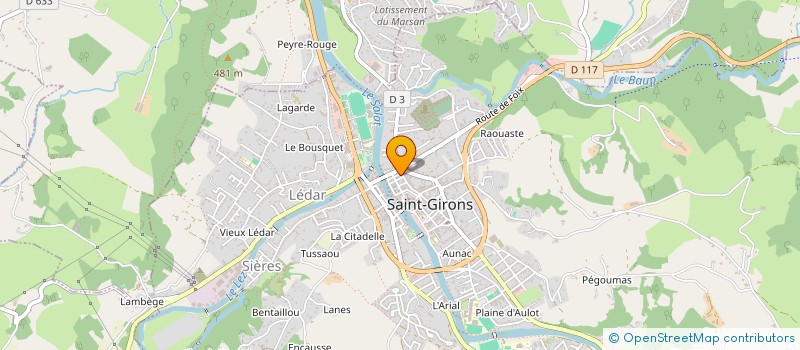 localisation de l'entreprise MADAME AUDREY CALMONT à SAINT-GIRONS