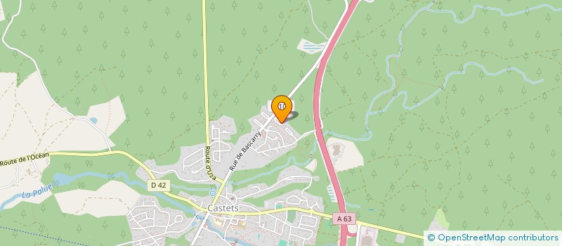 localisation de l'entreprise MADAME AUDREY CAMPISTRON  CASTETS