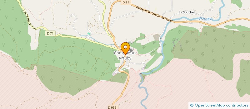 localisation de l'entreprise MADAME AUDREY CANCALON  COMPS-SUR-ARTUBY