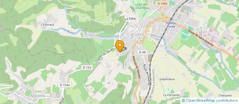 localisation de l'entreprise MADAME AUDREY CARACETO  TULLINS