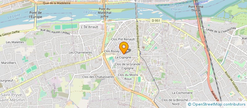 localisation de l'entreprise MADAME AUDREY CARLU à ORLEANS