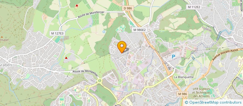 localisation de l'entreprise MADAME AUDREY CARON  GRABELS