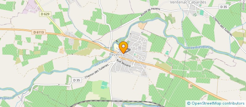 localisation de l'entreprise MADAME AUDREY CARRIE  PEZENS