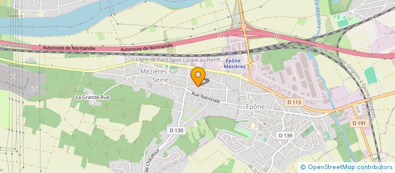 localisation de l'entreprise MADAME AUDREY CASAHOUS  MEZIERES-SUR-SEINE