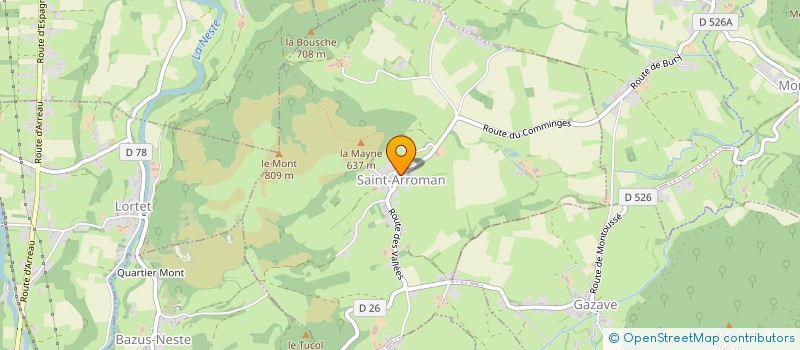 localisation de l'entreprise MADAME AUDREY CASSAGNE  SAINT-ARROMAN