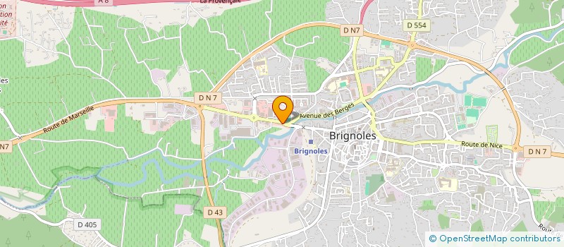 localisation de l'entreprise MADAME AUDREY CASSAGRANDE  BRIGNOLES