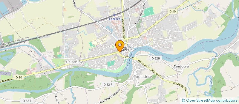 localisation de l'entreprise MADAME AUDREY CASTIES  CAZERES SUR GARONNE