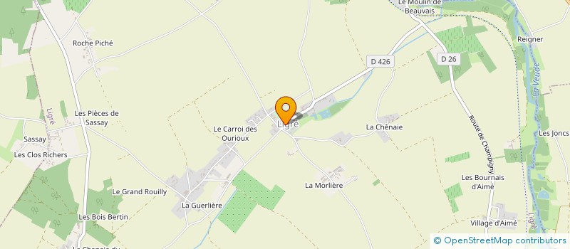 localisation de l'entreprise MADAME AUDREY CATIN  LIGRE