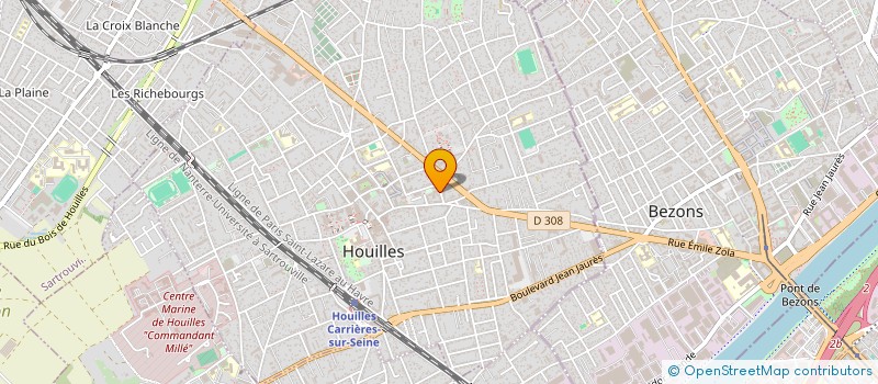 localisation de l'entreprise MADAME AUDREY CAUVET  HOUILLES