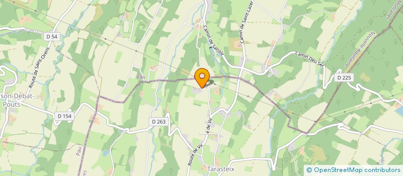 localisation de l'entreprise MADAME AUDREY CAZADE  TARASTEIX