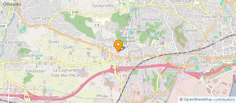 localisation de l'entreprise MADAME AUDREY CECCAREL  OLLIOULES