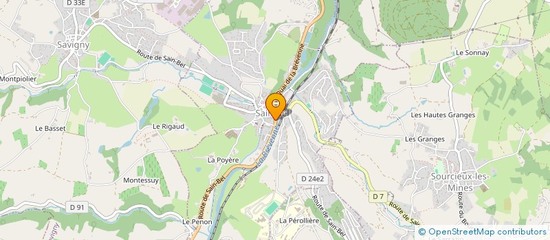 localisation de l'entreprise MADAME AUDREY CECILLON  SAIN-BEL