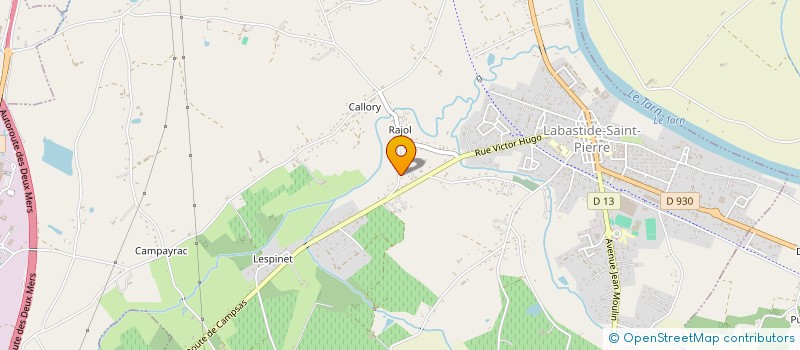 localisation de l'entreprise MADAME AUDREY CENTOMO  LABASTIDE-SAINT-PIERRE