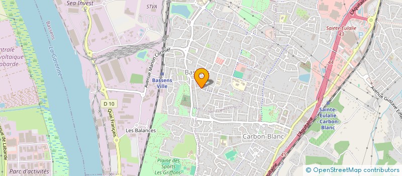 localisation de l'entreprise MADAME AUDREY CHABAUD  BASSENS