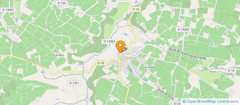 localisation de l'entreprise MADAME AUDREY CHAILLAN  GENSAC