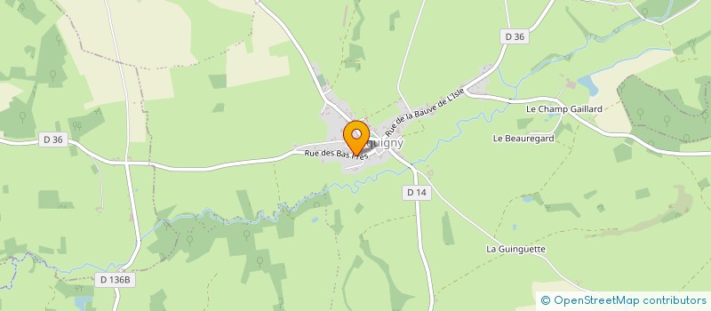 localisation de l'entreprise MADAME AUDREY CHALAND  ROCQUIGNY