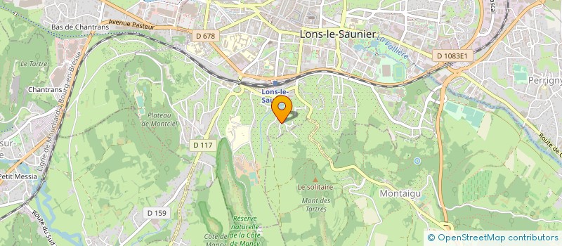 localisation de l'entreprise MADAME AUDREY CHAMAGNE  LONS-LE-SAUNIER