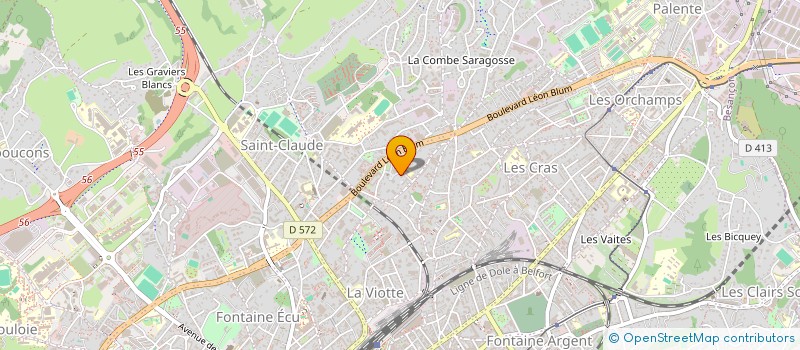 localisation de l'entreprise MADAME AUDREY CHAPELIER  BESANCON