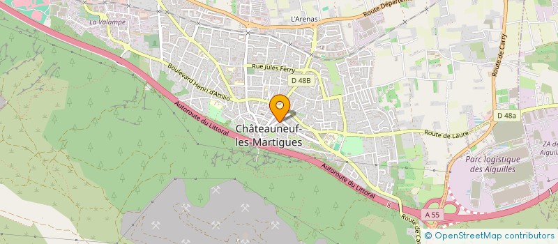 localisation de l'entreprise MADAME AUDREY CHARBONNEL  CHATEAUNEUF-LES-MARTIGUES