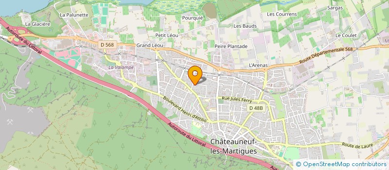 localisation de l'entreprise MADAME AUDREY CHARLES  CHATEAUNEUF-LES-MARTIGUES