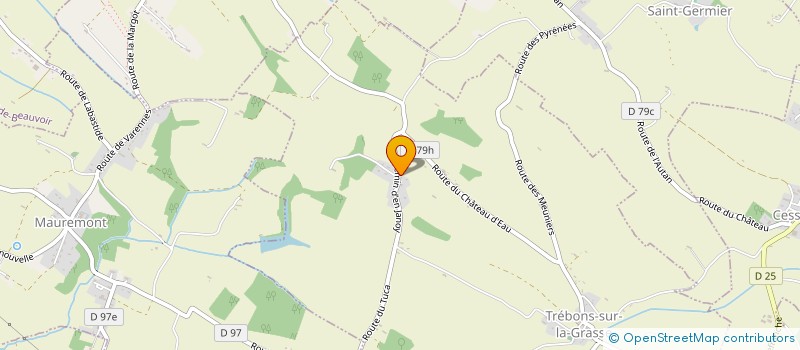 localisation de l'entreprise MADAME AUDREY CHARREAU  TREBONS-SUR-LA-GRASSE