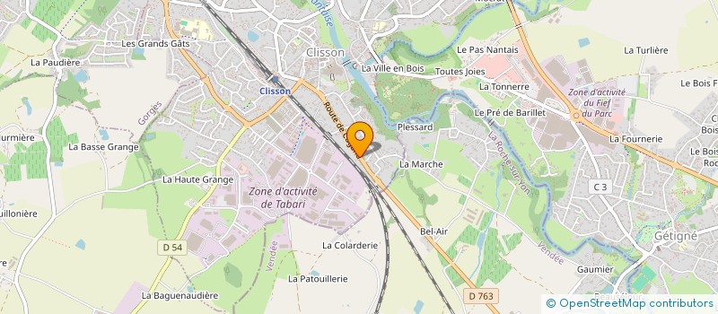 localisation de l'entreprise MADAME AUDREY CHARRIER GALLARD  CLISSON