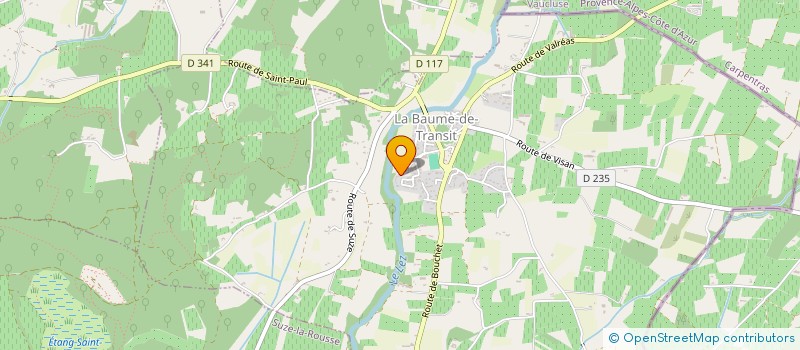 localisation de l'entreprise MADAME AUDREY CHARROIS  LA BAUME-DE-TRANSIT