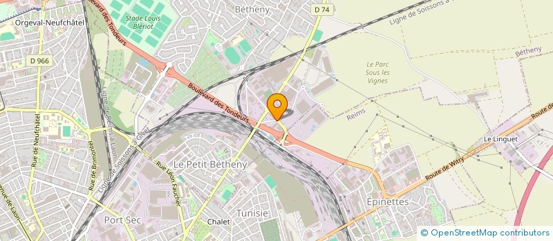 localisation de l'entreprise MADAME AUDREY CHATELIN  BETHENY