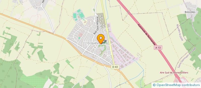 localisation de l'entreprise MADAME AUDREY CHAUVIER  ECQUEVILLY