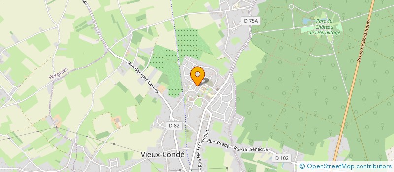 localisation de l'entreprise MADAME AUDREY CHEVAILLIER  VIEUX-CONDE