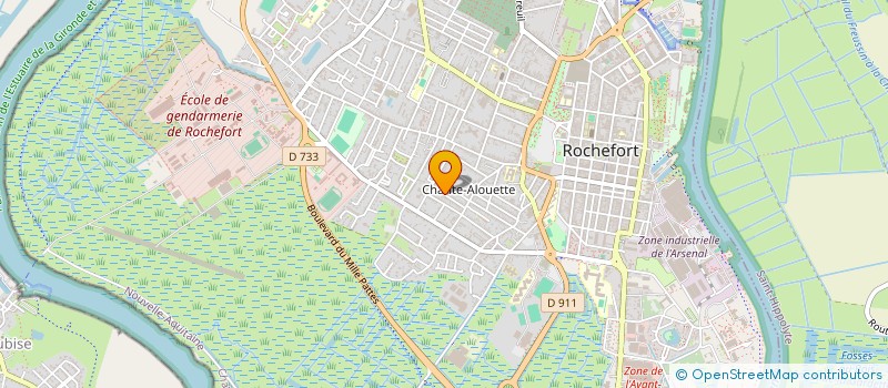 localisation de l'entreprise MADAME AUDREY CHEVALIER  ROCHEFORT