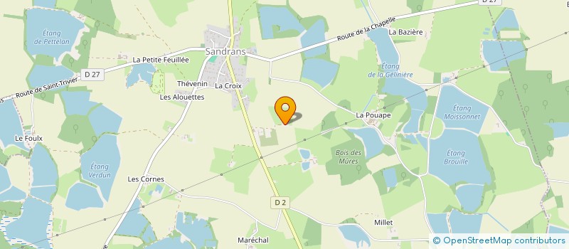 localisation de l'entreprise MADAME AUDREY CHEVALIER  SANDRANS